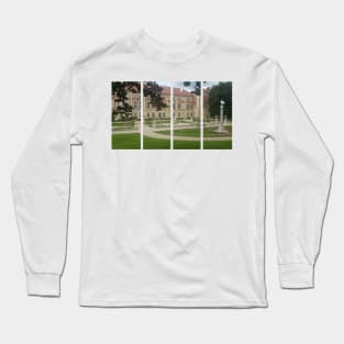 Lancut castle aristocratic residences in Poland, famous for its excellent interiors and interesting collection of horse-drawn carriages. Cloudy summer day. Poland Long Sleeve T-Shirt